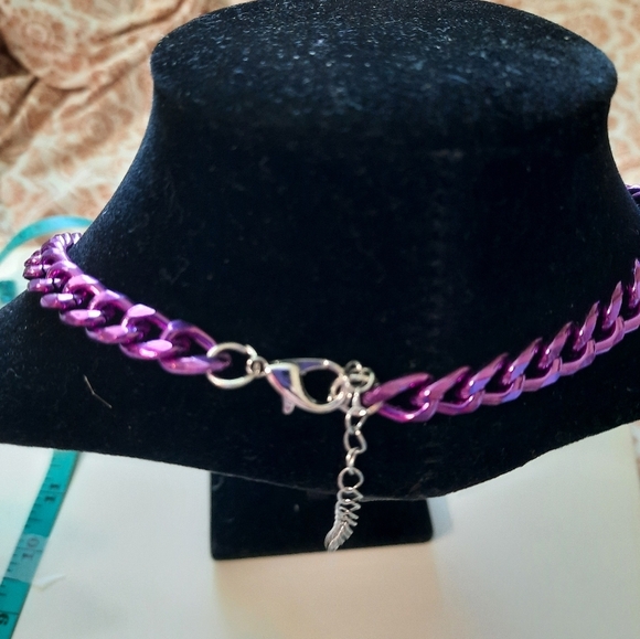 New Elegant Purple Chain Necklace - Picture 3 of 6